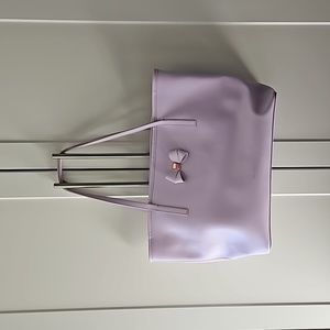 Ted Baker lilac tote bag with detachable purse and dustbag